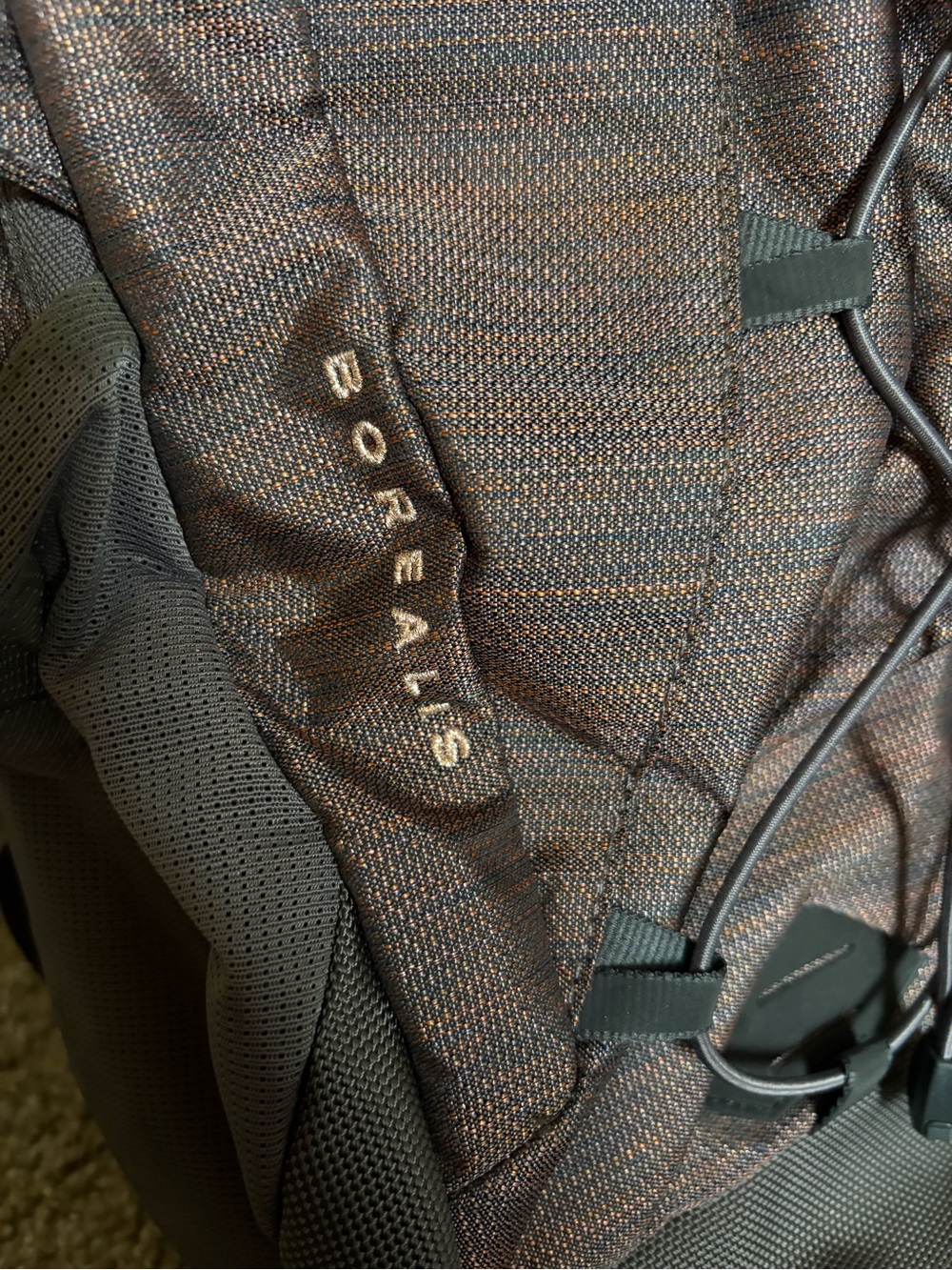 The North Face Borealis Rose Gold and Gray Backpack Rabbit Grey Copper Melange - Picture 3 of 4